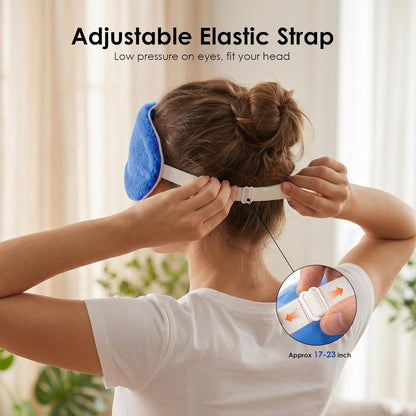 Heated Eye Mask for Dry Eyes, Steam Warm Compress for Stye Eye Treatment, Relieve, Hot Compress, Moist Heat Mask for Blepharitis (Gray)