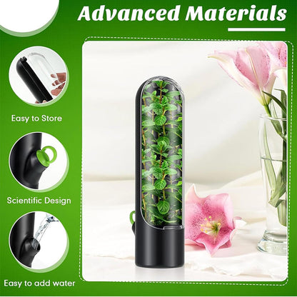 Herbsaver for Refrigerator - Vegetable Freshness Storage Containers, Herbkeeper Pod with Adjustable Humidity Control, Cilantro,Parsley, Asparagus, Keeps Vegetables Fresh for 2-3 Week (Pink)