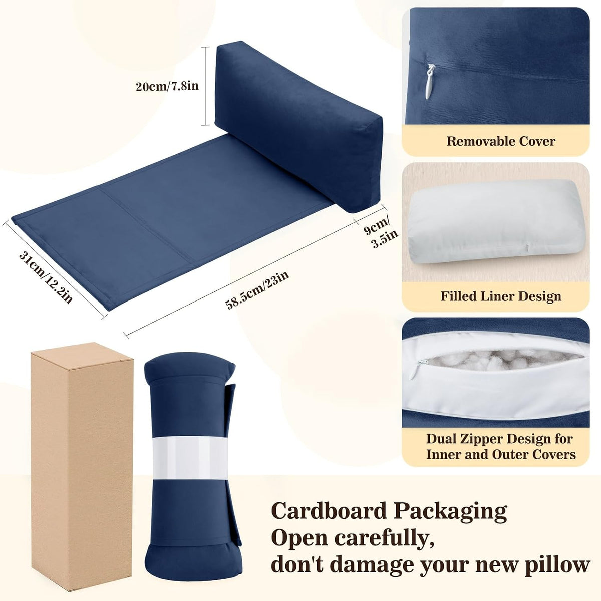 Recliner Headrest Pillow, Adjustable Comfort Neck & Head Support Pillow