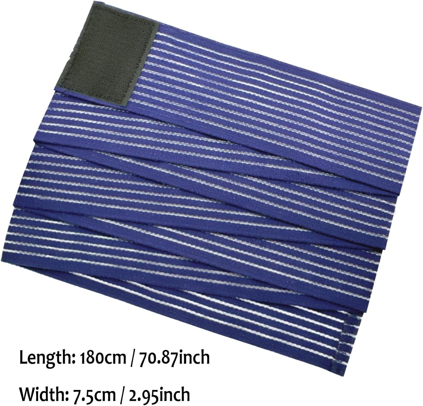 Cold Pack Strap, Elastic Belt to Wrap Cold Pack, Ice Pack Extender Strap, Add Length to Most Ice Pack, Multifunctional (Black)