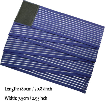 Cold Pack Strap, Elastic Belt to Wrap Cold Pack, Ice Pack Extender Strap, Add Length to Most Ice Pack, Multifunctional (Black)
