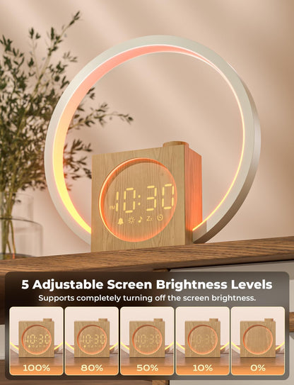 LIORQUE Wake Up Light Sunrise Alarm Clock for Bedrooms with Touch Control