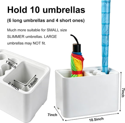 Umbrella Stand Rack Umbrella Holder with Drip Tray for Entryway Corner Home Office Decor Space Saving Organizer Stored 10 Umbrellas
