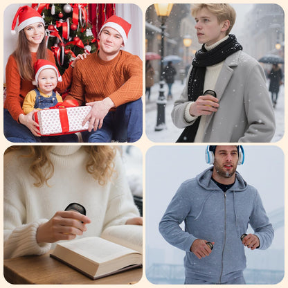 infray Hand Warmers Rechargeable, 2 Pack Electric Hand Warmer Reusable USB Pocket Warmer, 3 Settings Heated Portable AI Handwarmer Great Gifts for Christmas, Outdoor, Golf, Hunting
