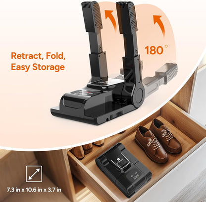DR.PREPARE Boot Dryer Shoe Dryer, Glove & Boot Warmer with Heat Blower, Adjustable Rack & Timer for Shoes, Gloves, Hat, Socks