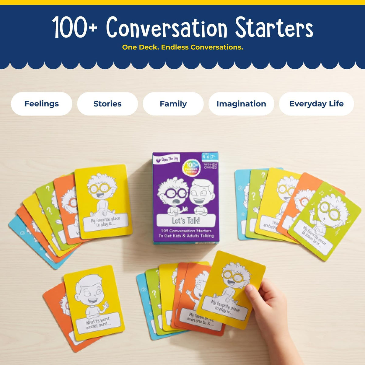 Open The Joy Kindness Mission Cards for Kids | 56 Secret Missions to Build Empathy, Compassion & Social Skills | Fun Screen-Free Activity Game for Families & Classrooms | Ages 4+ | SEL Learning Cards