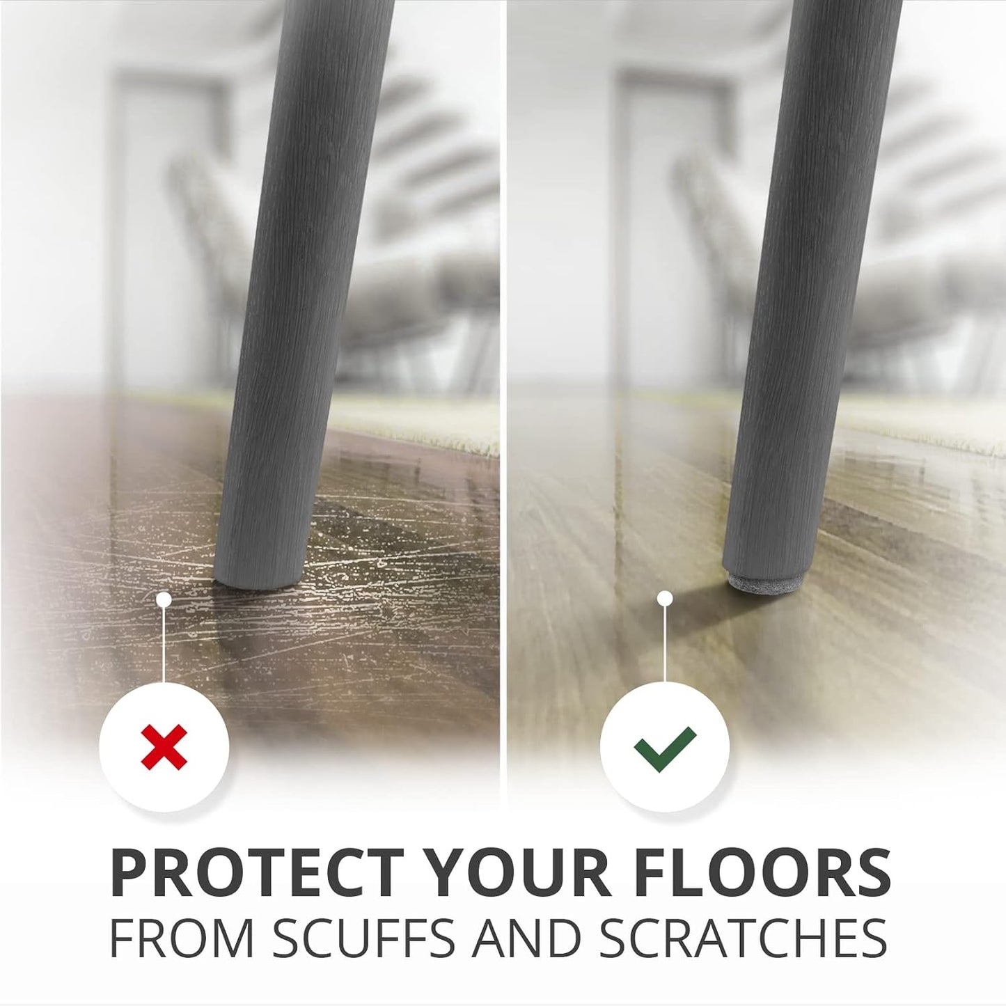 Felt Furniture Pads X-PROTECTOR 235 PCS Premium Furniture Pads - Felt Pads Furniture Feet Best Wood Floor Protectors - Protect Your Hardwood & Laminate Flooring! | Furniture Feet Best Wood Floor Protectors - Protect Your Hardwood & Laminate Flooring!