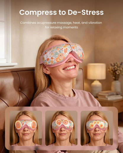 RENPHO Eyeris 1 Eye Massager with Heat, Heated Massage Eye Mask