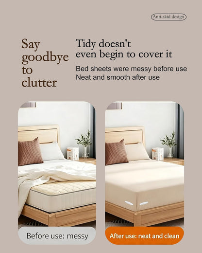 Bed Sheet Grippers 4pc Upgrade for Corners,NonSlip Heavy Duty Sheet Holders