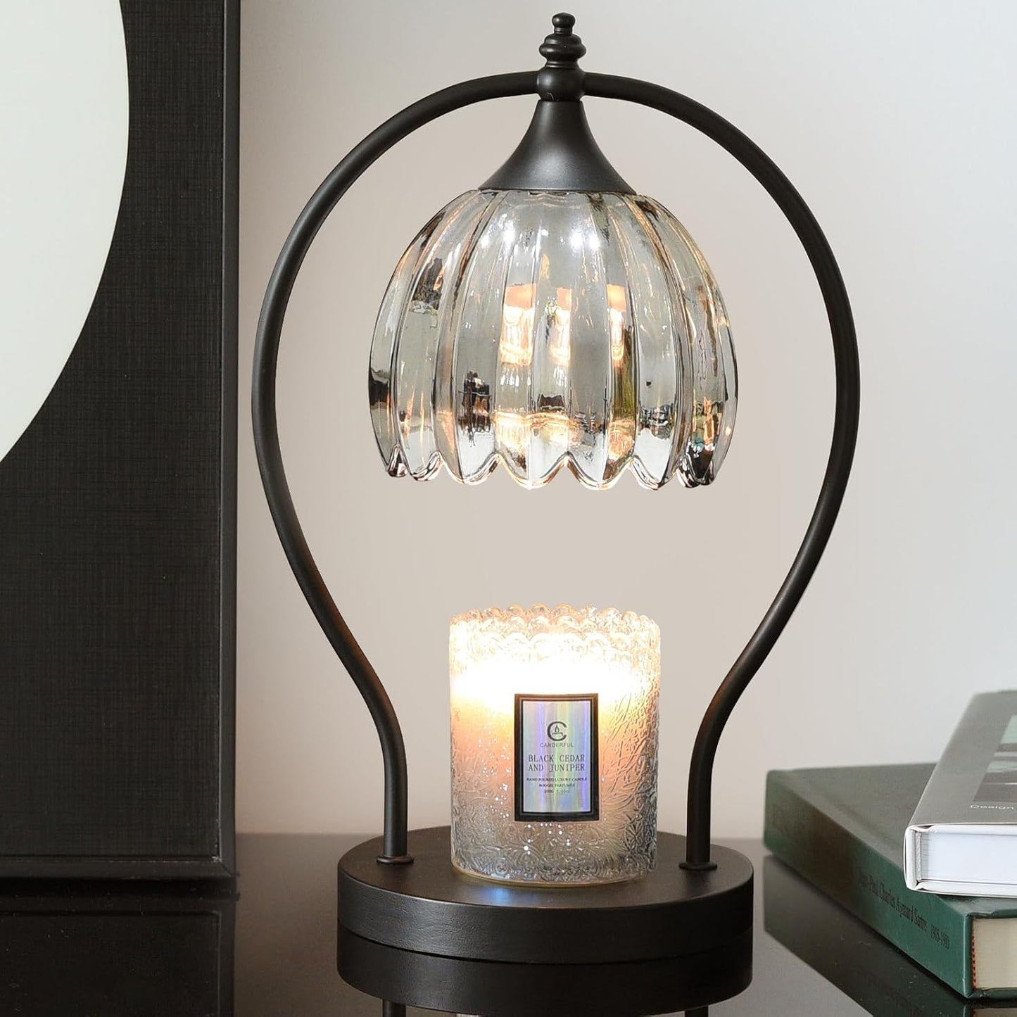 GOODBUY Candle Warmer Lamp with Timer Dimmable: Electric Candle Warmer Birthday Gifts for Women Mom - Candle Lamp Warmer House Warming Gifts New Home Decor - Wax Warmer for Jar Candles with 2 Bulbs