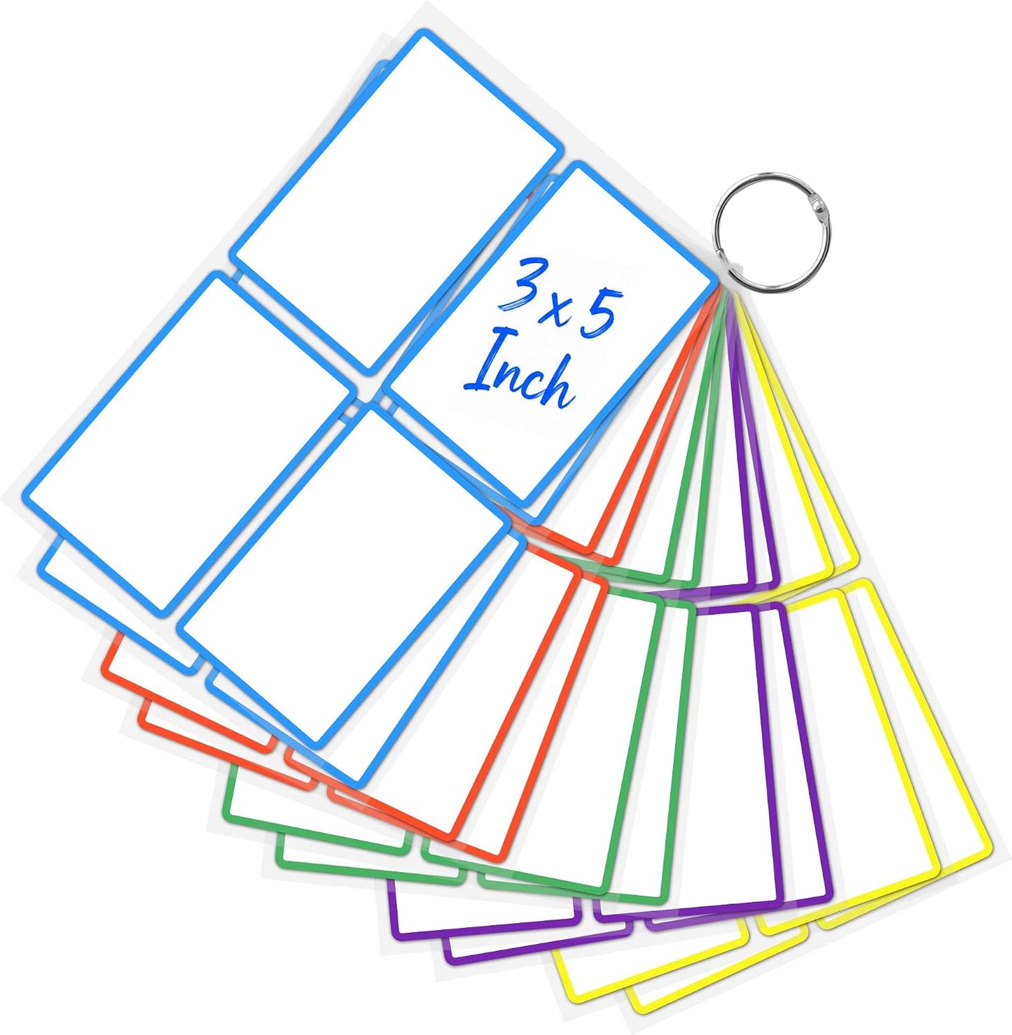 Dry Erase Labels Stickers, 3x5 Inch Reusable Notes for Storage Bins, 20 Pcs | Reusable dry erase labels with removable adhesive for home, office and classroom organization