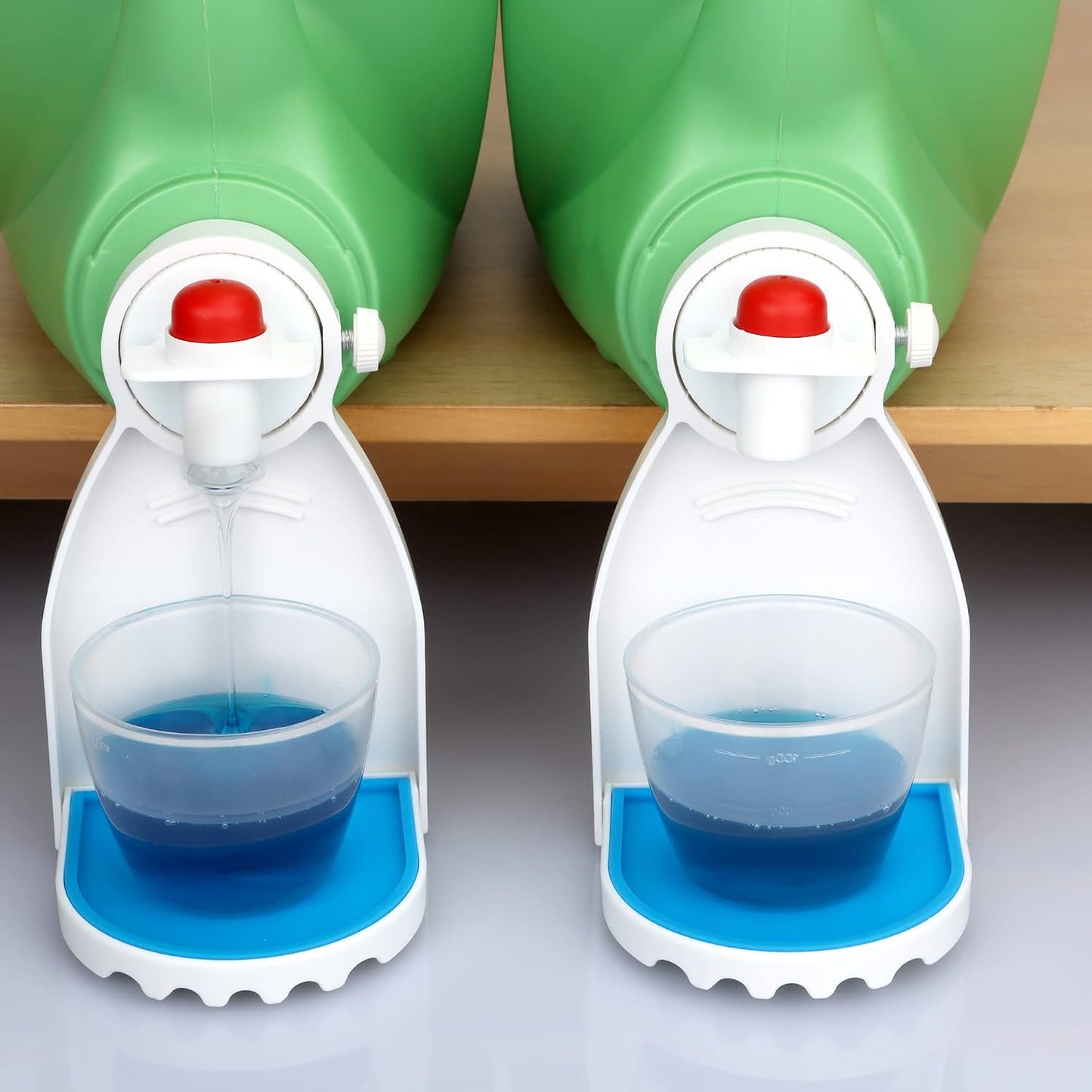 2 PCS Laundry Detergent Tray Fabric Softener Soap Holder Stand Container