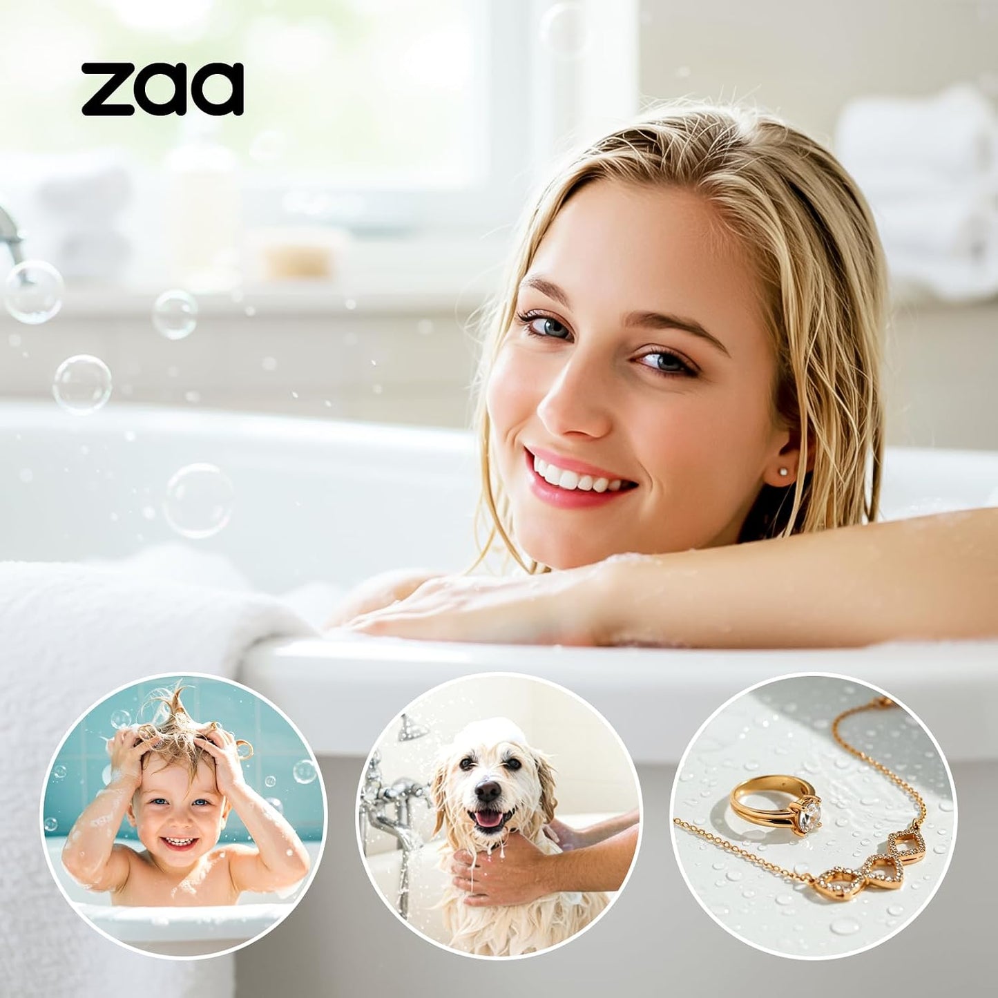 Shower Drain Hair Catcher Bathtub Drain Strainer Sink Drain Protector | Collapsible Pop-Up Drain Hair Catcher, Traps Hair & Prevents Clogs, Easy to Clean, Bathroom Fixture Accessories, Gray
