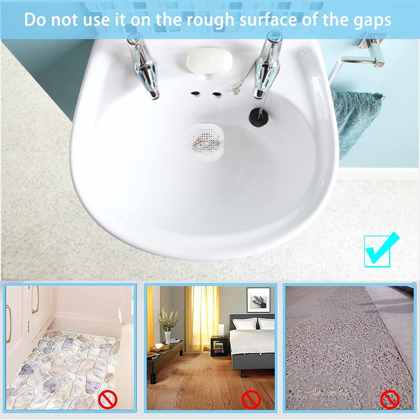 2 Pack Shower Drain Hair Catcher, Silicone Drain Cover with Suction Cup,Shower Drain Protector Drain Strainer Hair Stopper for Kitchen Bathroom Bathtub Sink(New Black 2Pack)