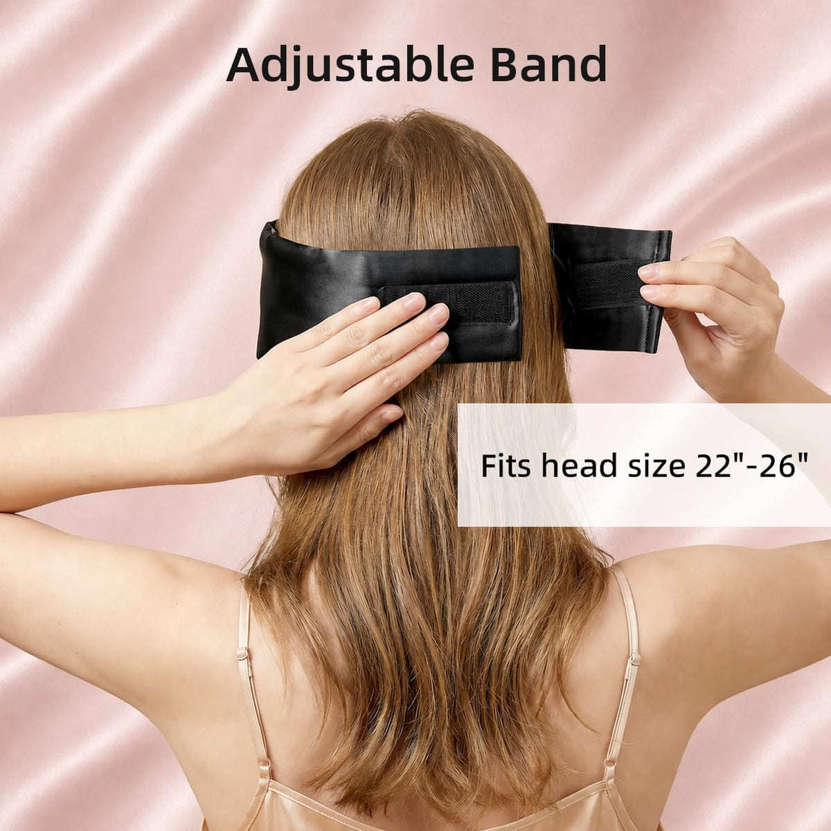 USlixury® 3D Contoured Silk Sleep Mask – Total Blackout, Zero Eye Pressure