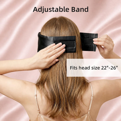 USlixury® 3D Contoured Silk Sleep Mask – Total Blackout, Zero Eye Pressure