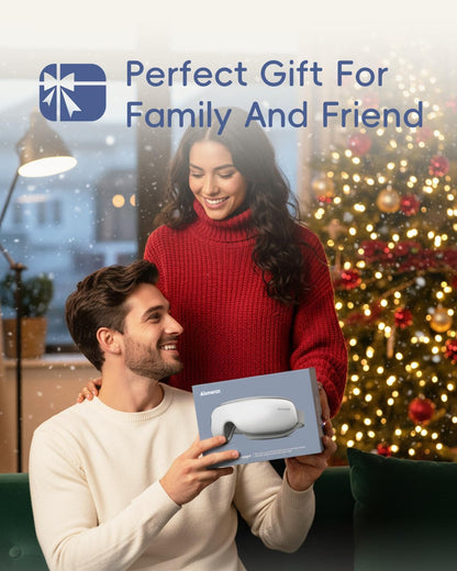 Eye Massager with Heat and Cooling - Heated Eye Mask for Migraines, Improve Sleep & Headache Relief, Fathers Day Birthday Gifts for Men Women Her Him