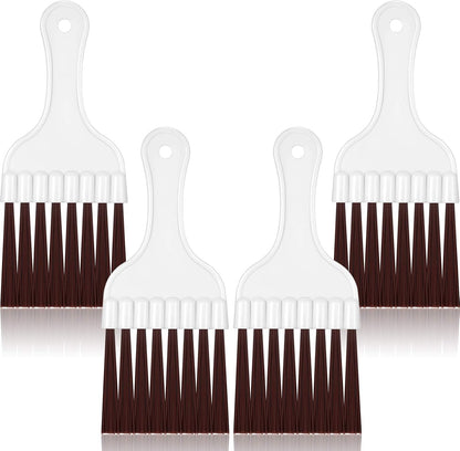 4 Packs Air Conditioner Condenser Cleaning Brush Refrigerator Coil Brush HVAC Coil Cleaner Brush Small Plastic Whisk Brush (Blue)