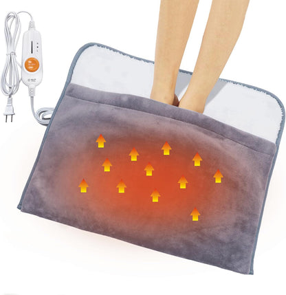 Gintao Electric Heated Foot Warmers for Feet,22"×20" Soft Foot Heating Pad