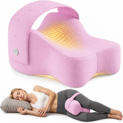 Knee Pillow for Side Sleepers, Alignment Pillow for Side Sleepers, Relief Hip & Sciatica Pain, Nourial Pillow Between Legs for Pregnant Women and Seniors (Grey)