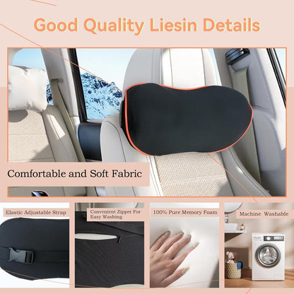 SPRFUFLY Make Relaxing Car Headrest Pillow, Car Neck Pillow for Driving