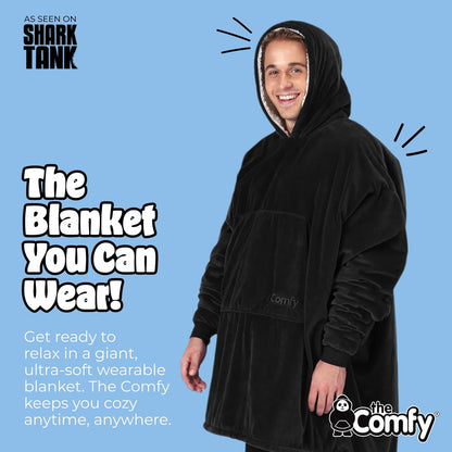 THE COMFY Original | Shark Tank | Patented | Sherpa Wearable Blanket Hoodie