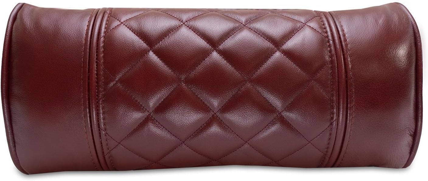 Octane Seating Pillow for Recliner Chairs | Diamond Stitching | Brown Italian Leather