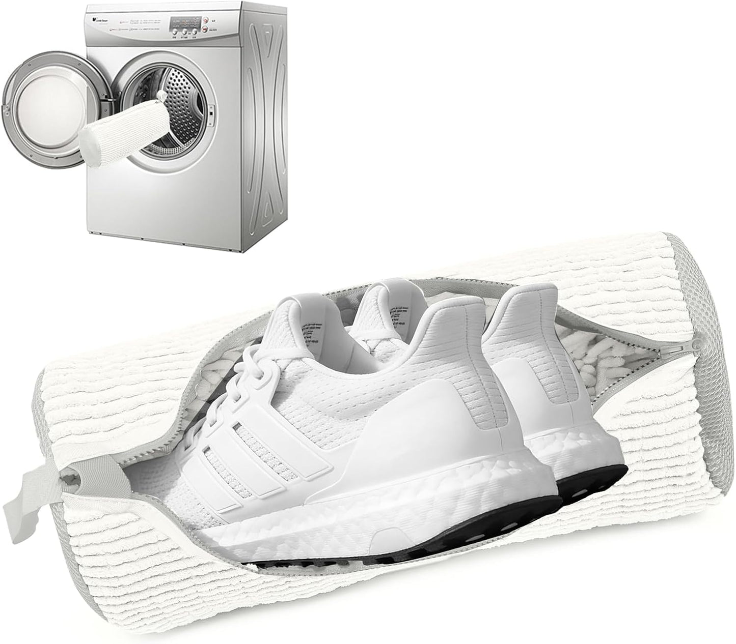 1PCS Blue Shoe Washing Machine Bags for All Shoe Types | Deep Cleaning,Reusable and Durable,Safeguarding Shoes from Scuffs and Deformation,Tear-Resistant Chenille Fabric