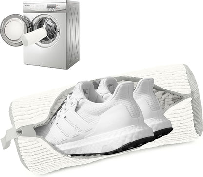 1PCS Blue Shoe Washing Machine Bags for All Shoe Types | Deep Cleaning,Reusable and Durable,Safeguarding Shoes from Scuffs and Deformation,Tear-Resistant Chenille Fabric