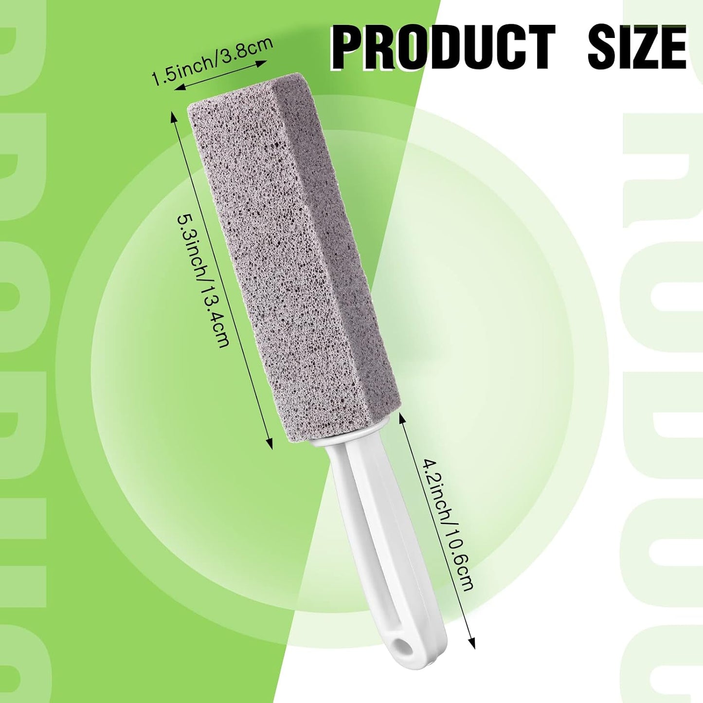 30 Pieces Pumice Toilet Bowl Brush Pumice Stone with Long Handle | Remove Limescale and Rust Toilet Stone Brush Block for Toilets Bath Grout Pool Kitchen Stove Oven Tubs Sinks Showers