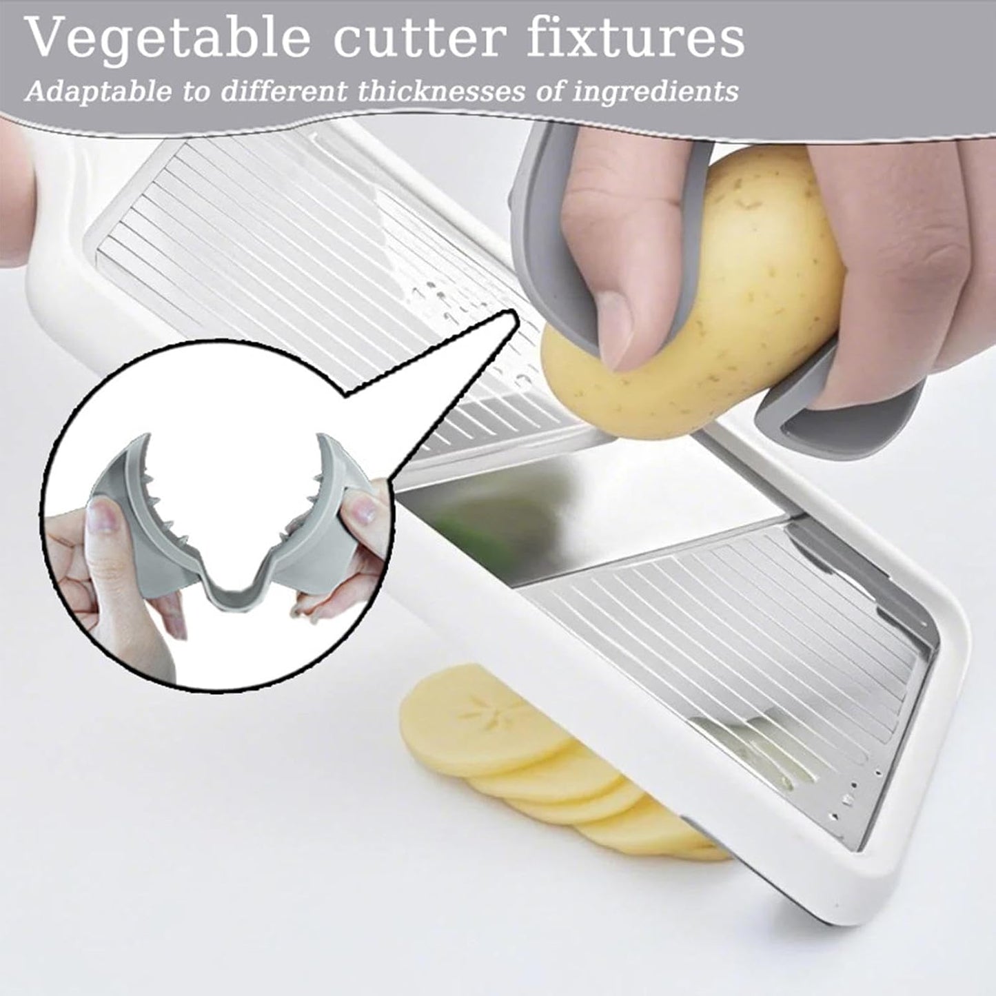 Finger Guards for Cutting - Secure Slicer Safety Guard - Non Slip Ergonomic Protective Kitchen Accessories for Cutting Food Preparation Restaurant Beginner Home Vegetable Slicing