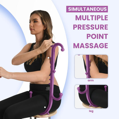 Ranarose Deep Tissue Back & Neck Massager for Body Muscle Pain Relief | Trigger Point Massage Tool for Full Body, Shoulders, Legs, Muscle Knot Remover, for Self-Massage, Pressure Point Massage Tool