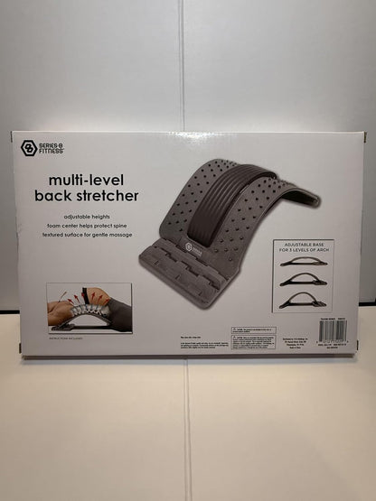 Multi-Level Back Stretcher, Adjustable Heights, Textured Surface for Gentle Massage