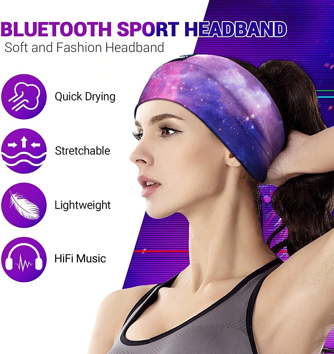 LC-dolida Sleep Headphones Bluetooth Headband