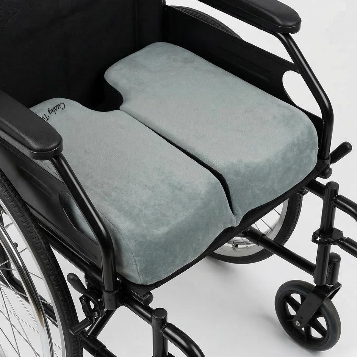 Cushy Tushy Premium Foldable Travel Seat Cushion - for Relief of Lower Back, Sciatic, Butt and Tailbone Pain - for Home & Office Use, Perfect for Travel or Driving - Coccyx Seat Cushion