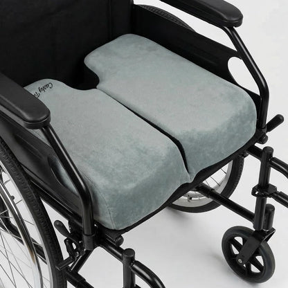 Cushy Tushy Premium Foldable Travel Seat Cushion - for Relief of Lower Back, Sciatic, Butt and Tailbone Pain - for Home & Office Use, Perfect for Travel or Driving - Coccyx Seat Cushion