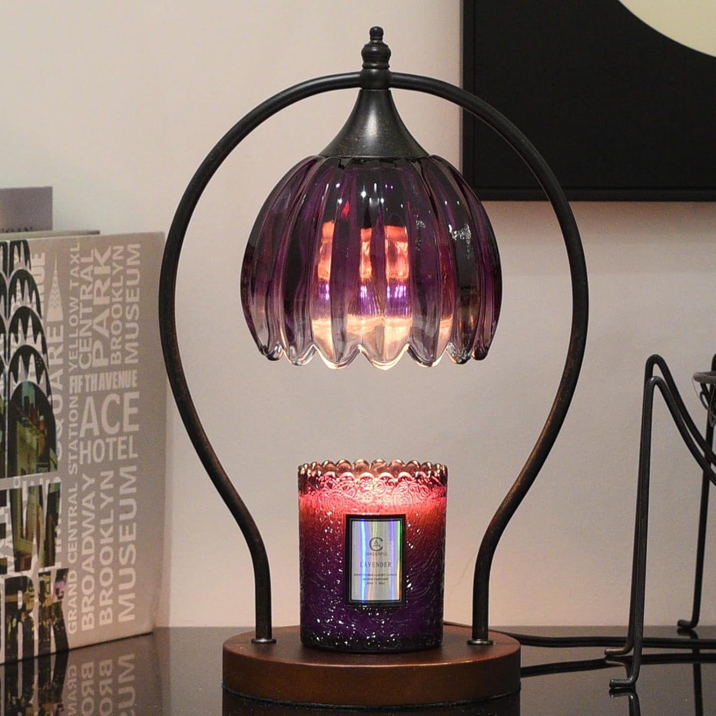 GOODBUY Candle Warmer Lamp with Timer Dimmable: Electric Candle Warmer Birthday Gifts for Women Mom - Candle Lamp Warmer House Warming Gifts New Home Decor - Wax Warmer for Jar Candles with 2 Bulbs