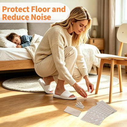 Felt Furniture Pads 300 Pieces, Furniture Pads for Hardwood Floors Black | Self-adhesive felt pads prevent scratches and noise, ideal for chair legs, suitable for hardwood floors and indoor furniture