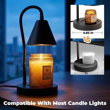 LALISU Candle Warmer Lamp with Timer Electric Candles Light Birthday Gifts