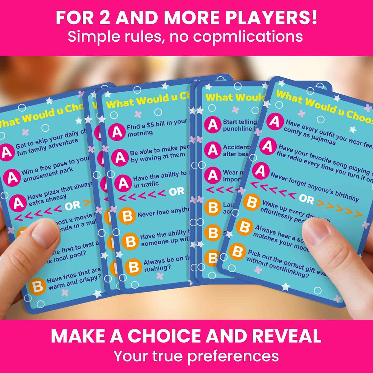 Travel Card Game for Teens, Kids, Adults - Party Games for Family Nights