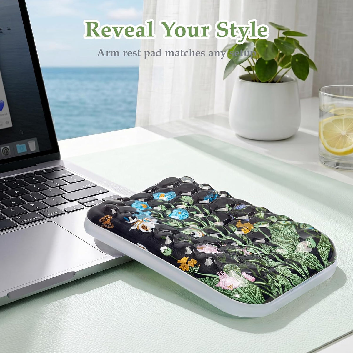 Ospelelf Ergonomic Elbow Pad, Gel Keyboard Wrist Rest Support for Office Desk Chair, Arm Wrist Pad for Typing Pain Relief