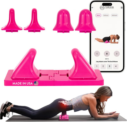 Arch Back Stretcher, Psoas Muscle Release Tool, Carbon Black | Fully Adjustable, Thrival App Compatible, Trigger Point Relief