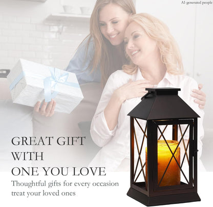 Candle Warmer Lamp with Timer, Farmhouse Rustic Lantern