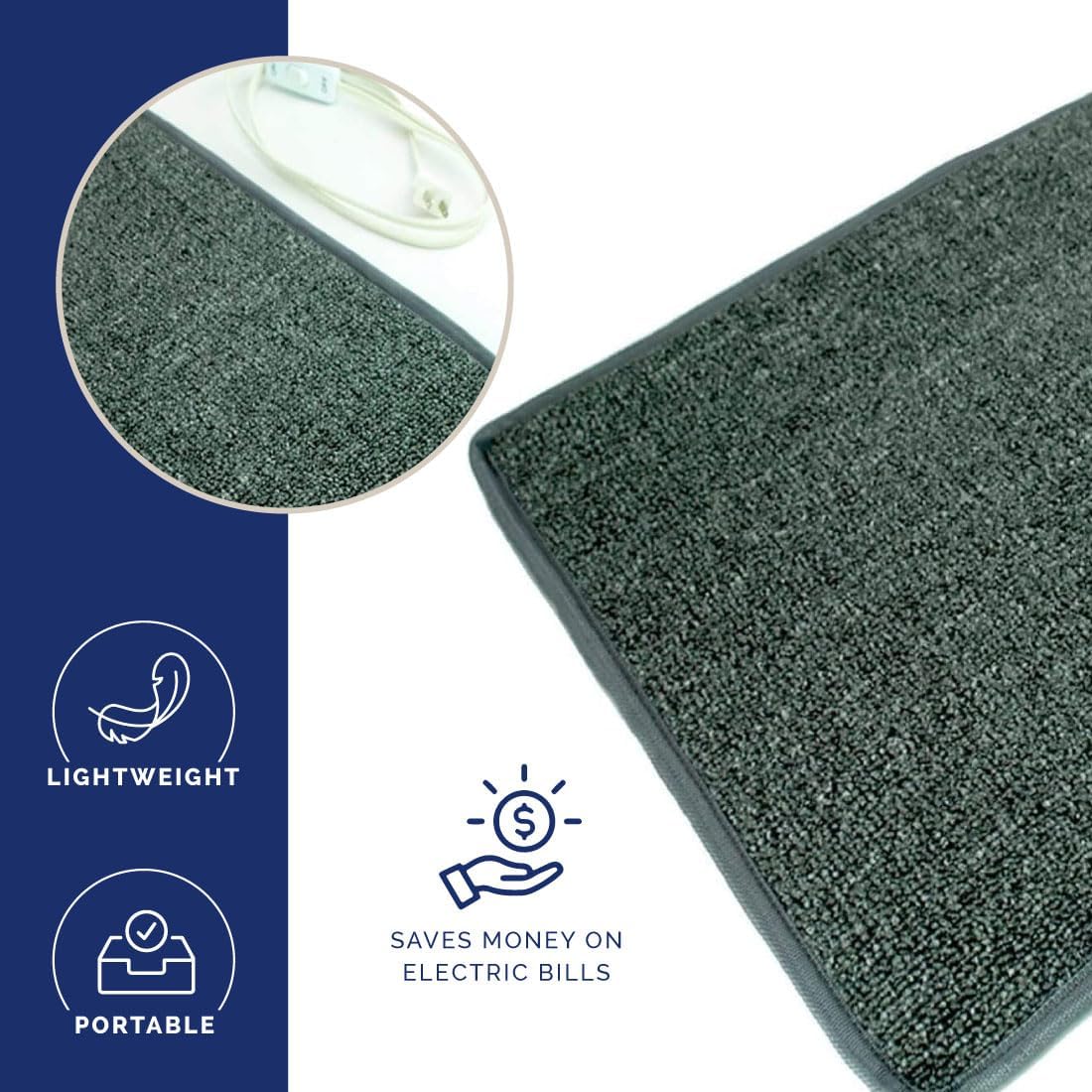 Cozy Products Cozy Toes Heated Foot Pad for Desk Chairs