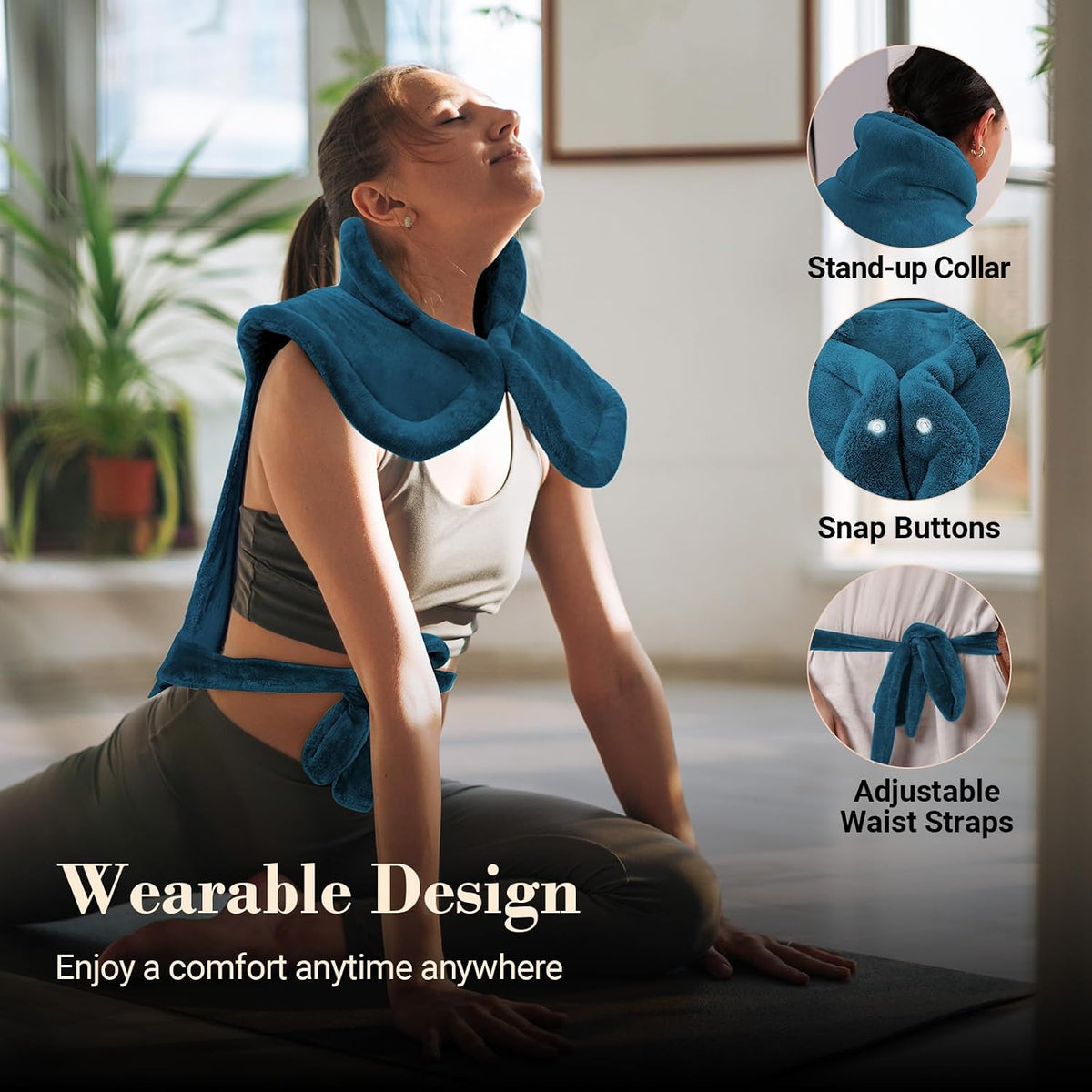 COMFIER Electric Heating Pad for Back, Neck and Shoulders, FSA Eligible HSA
