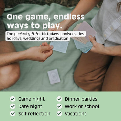 Actually Curious The Original Curiosity Edition - Team Building Games for Work, Activities for Teens, Family Game Night, Conversations with Friends, Couples Gifts - 52 Deep Conversation Cards