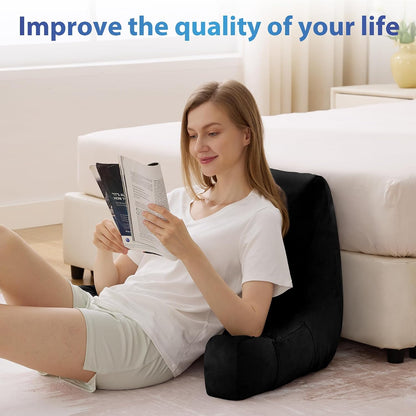 IPYNBAP Back Pillow for Bed Sitting up, Reading Pillow, 18 Inch, Grey