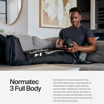 Hyperice Normatec 3 Legs Compression Boots Full Leg Recovery Size Standard | Relieve Muscle Aches Pain | Reduce Tension Swelling | 7 levels | Increase Circulation | ZoneBoost | FSA-HSA Eligible | TSA