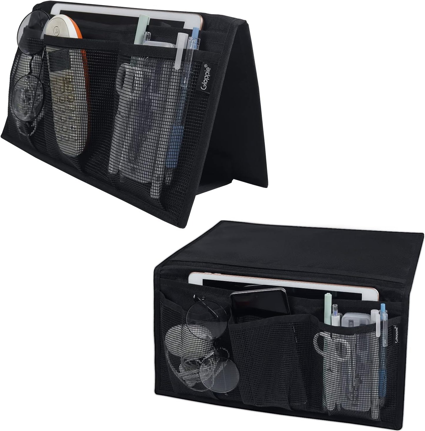 Gloppie Bedside Caddy with Pockets - Table Nightstand & Loft-Bed Organizer - Desk Storage & Hanging Organizer for Dorm