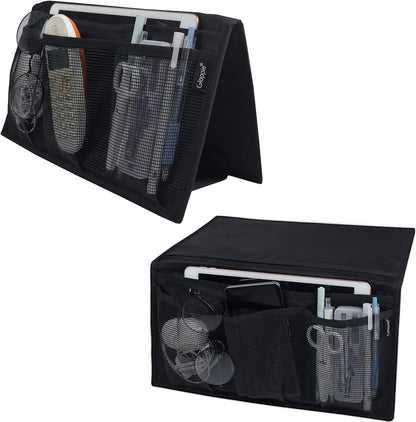 Gloppie Bedside Caddy with Pockets - Table Nightstand & Loft-Bed Organizer - Desk Storage & Hanging Organizer for Dorm